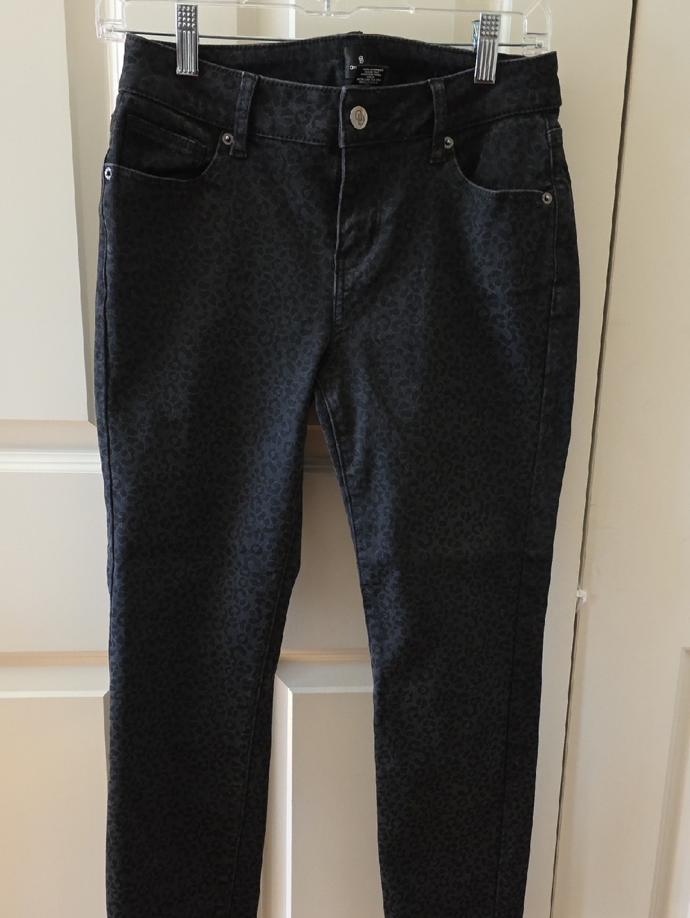 Women’s Black Leopard Print Jeans